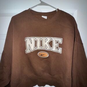 Nike Women’s Chocolate Brown Crewneck Sweater